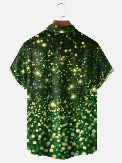 Men's Christmas Funny Graphic Short Sleeve Hawaiian Shirt